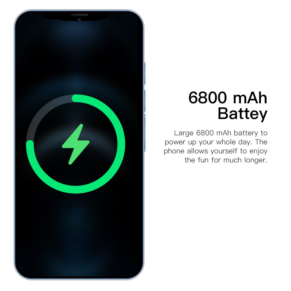 16G+512GB Full Screen 6.8inch Global Dual SIM Android 3G 4G 5G Smart Phone Cell Mobile i14-Pro Max Smartphone